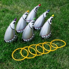11” Silver Shark Zone Ring Toss Swimming Pool and Backyard Game   